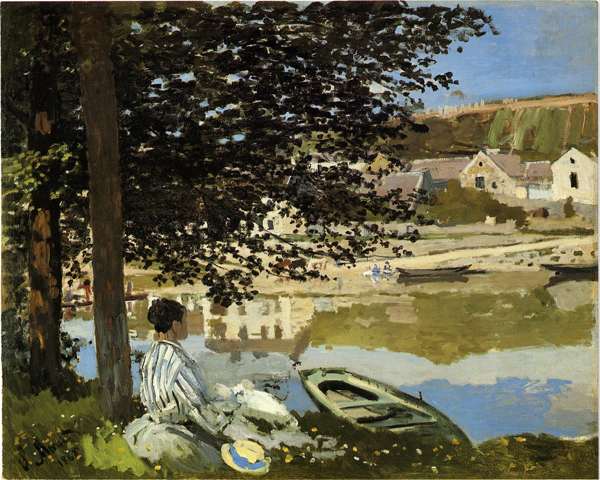 De Seine bij Bennecourt; Claude Monet 1868; 81,5 x 100,7 cm; Chicago, The Art Institute