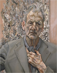 Lucian Freud, Selfportrait 'Reflection', 2002. Oil on canvas