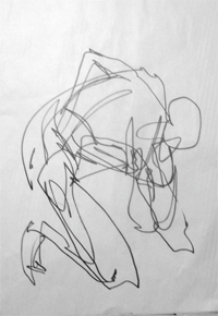 19-11-2009, Gesture/ gebaar tekenen, cursus natuurlijk en experimenteel tekenen door Ruben Schwartz.