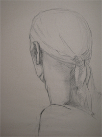 This Wednesday evening we will concentrate on portraiture. Theme and model will be published later. (drawing by Helena)
